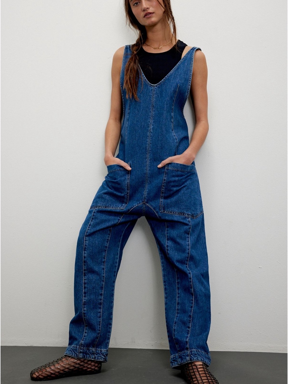 We the Free Indigo High Roller Jumpsuit